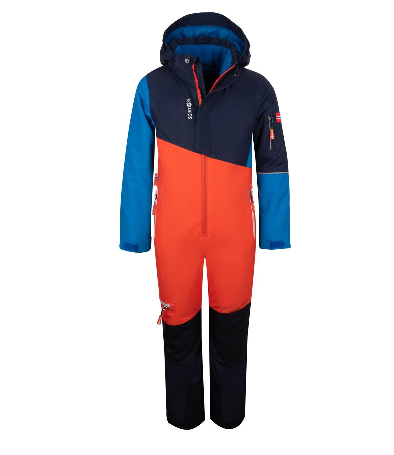 

Лыжные штаны Trollkids Hallingdal, цвет Orange/Mittelblau