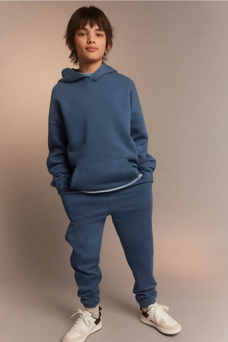 

Спортивные брюки из интерлока из джерси H&M, синий