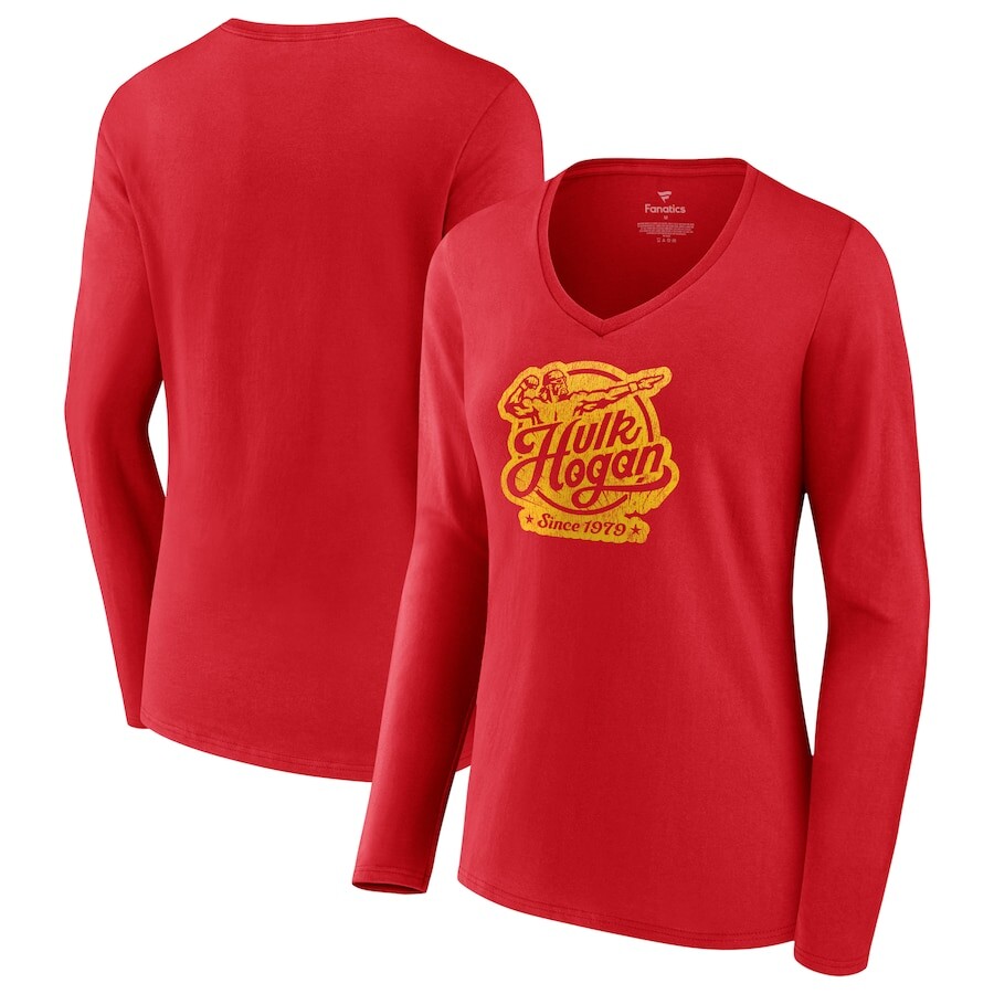 

Футболка с длинным рукавом Fanatics Branded Hulk Hogan, красный