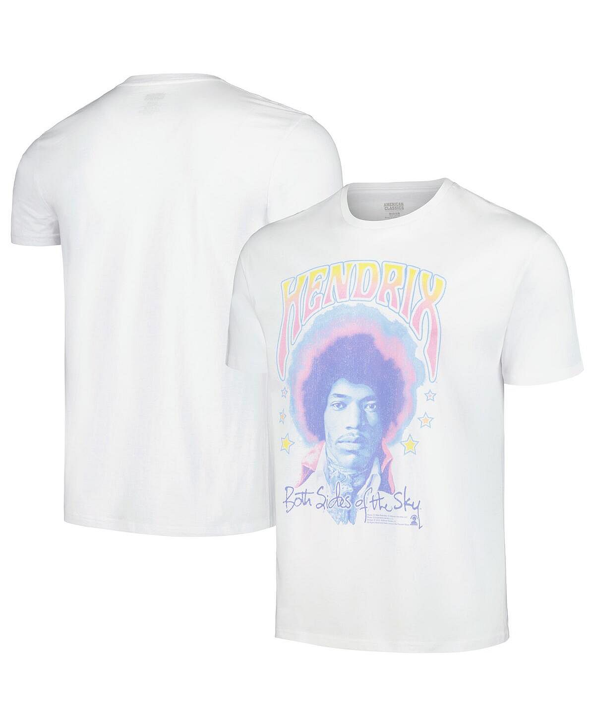 Мужская белая футболка Jimi Hendrix Both Sides Of The Sky пастельных тонов American Classics кружка jimi hendrix both sides of the sky 315 мл