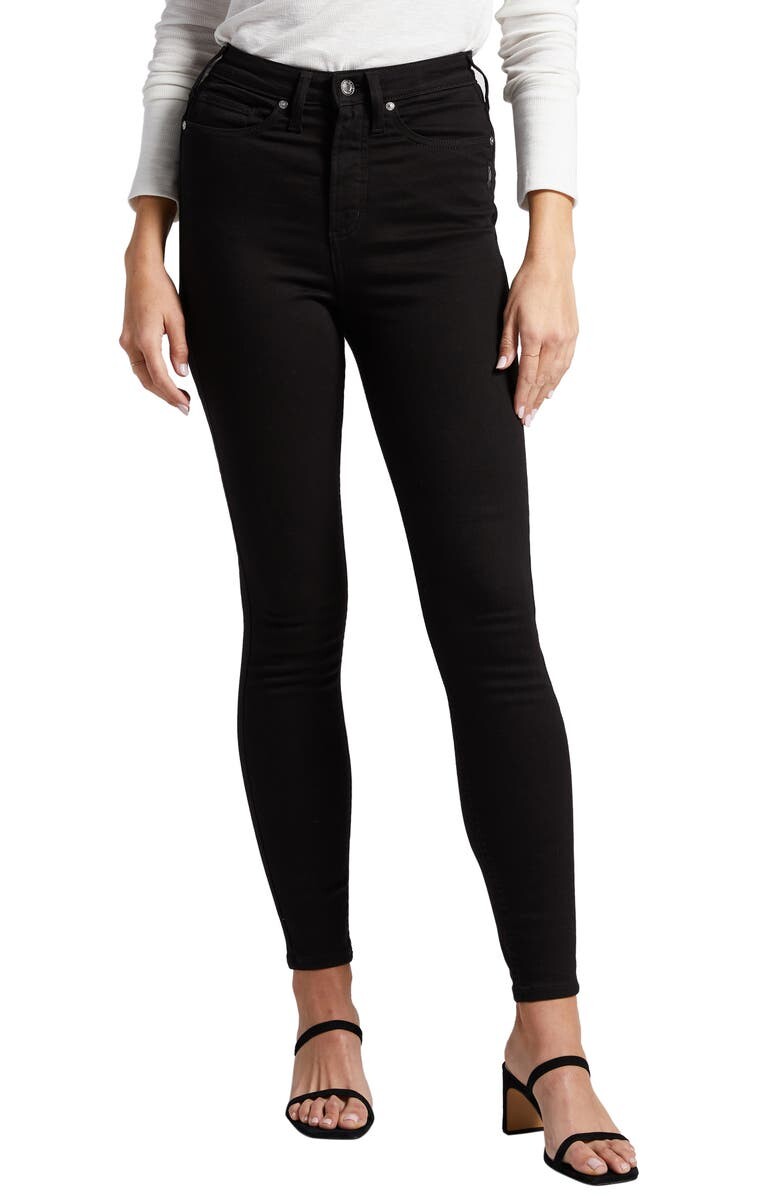 

Джинсы-скинни с высокой талией Infinite Fit SILVER JEANS CO., черный