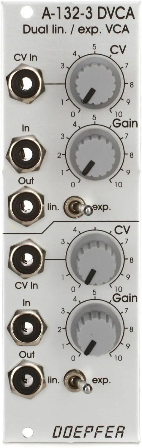 

Doepfer A-132-3 двойной линейный/экспоненциальный модуль VCA Eurorack — стандартная версия