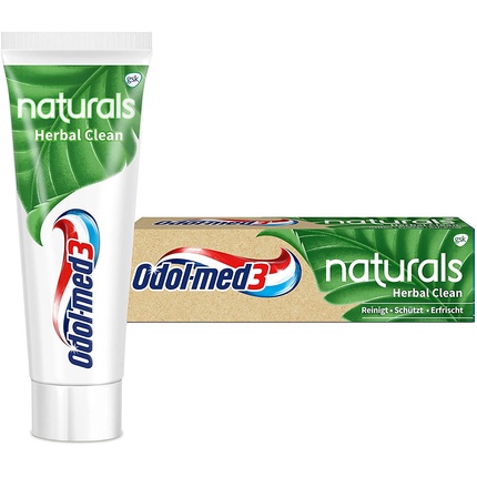 Зубная паста Odol-Med3 Naturals Herbal Clean 3в1, 75 мл, Odol-Med 3