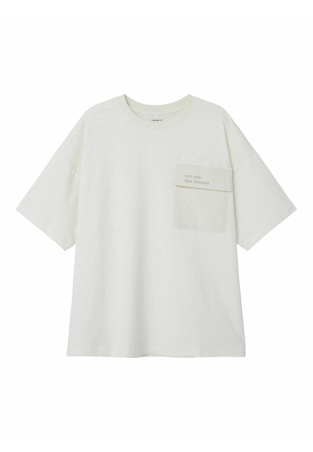 

Футболка с принтом BOXY FIT Name it, цвет white alyssum