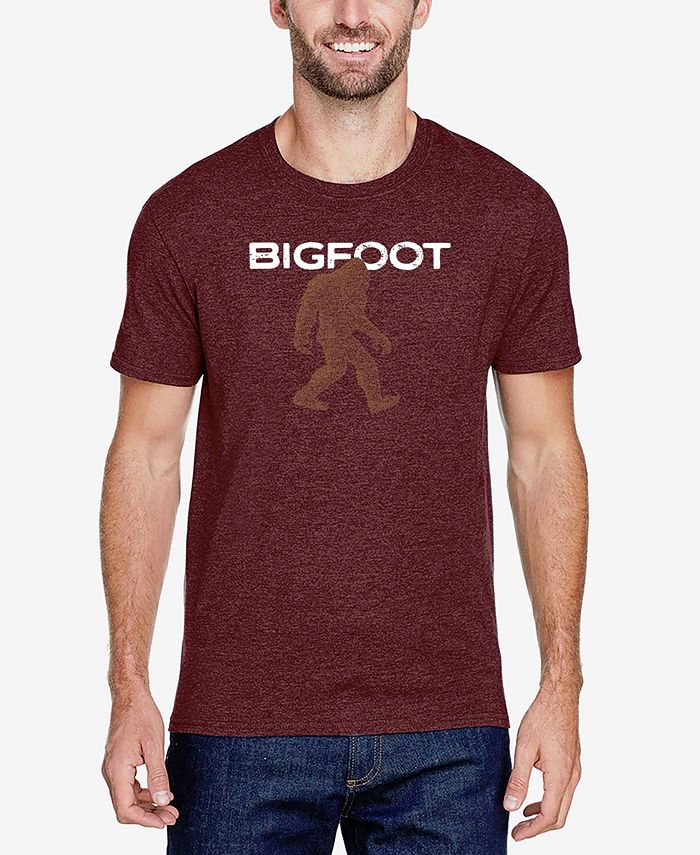 Мужская футболка Bigfoot Premium Blend Word Art LA Pop Art, красный