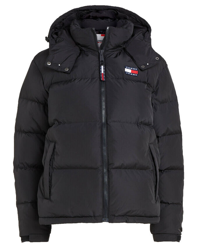 

Пуховик Пуховик Аляска Tommy Jeans, черный