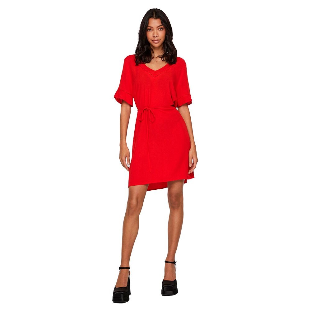 

Короткое платье Vila Mesa Detail Short Sleeve, красный