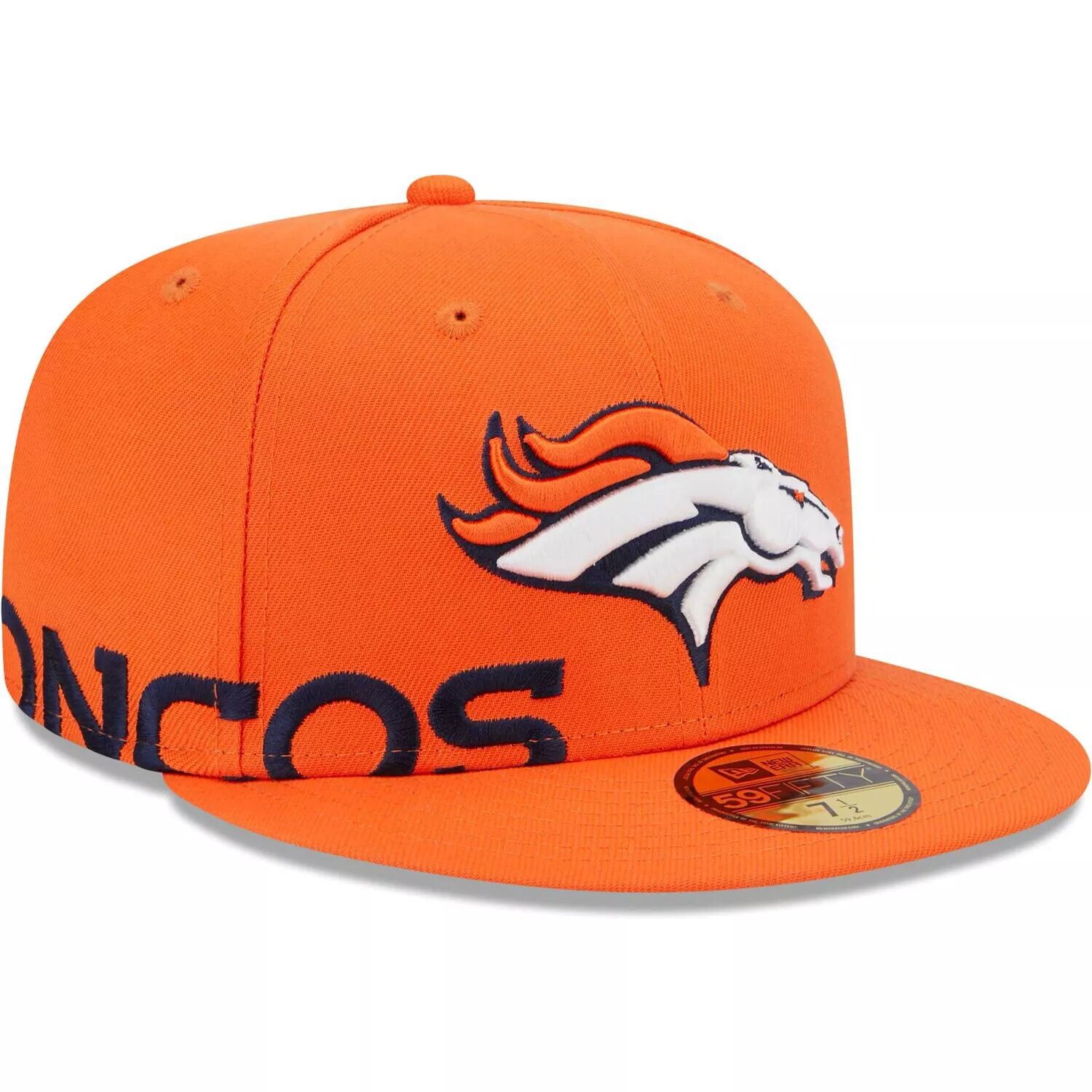 

Мужская приталенная шляпа New Era Orange Denver Broncos Arch 59FIFTY
