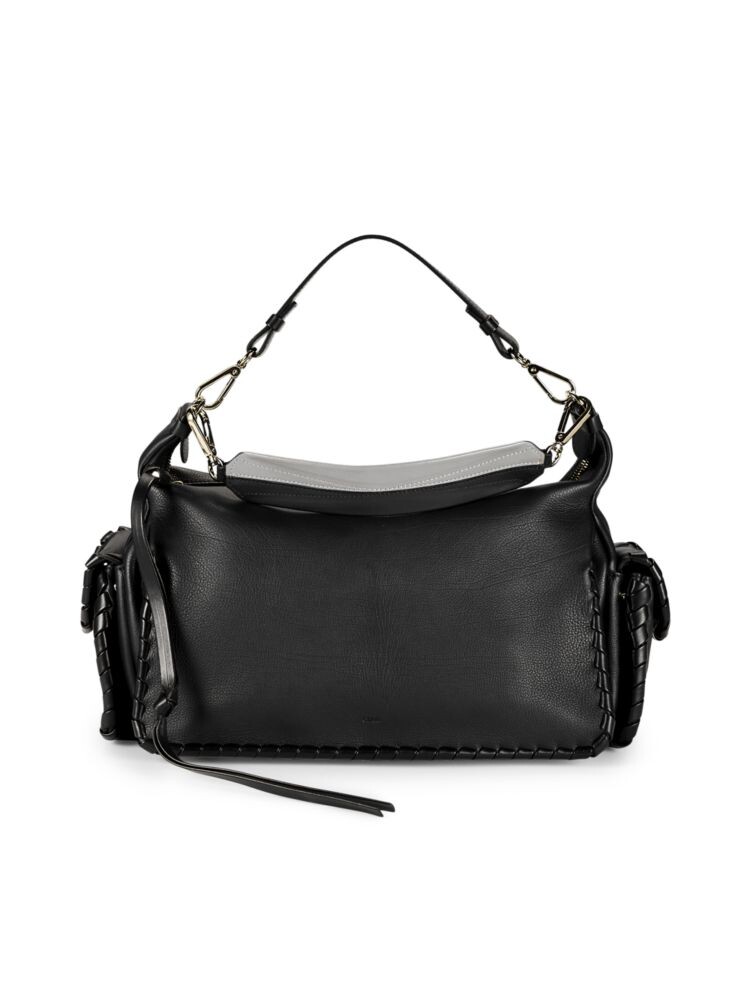

Кожаная сумка через плечо Chloé, черный