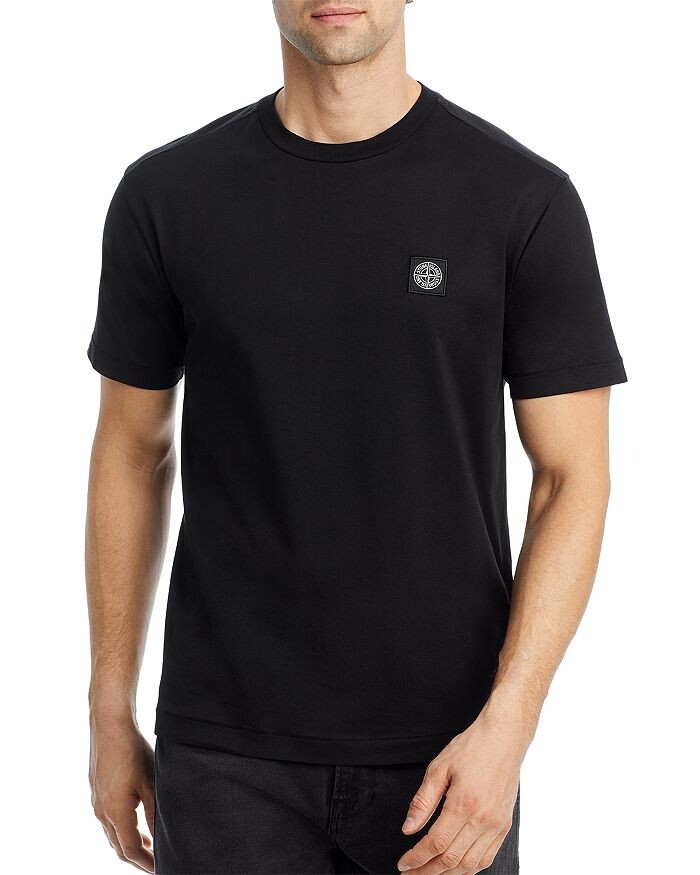 

Футболка Slim Fit с логотипом Stone Island, Черный