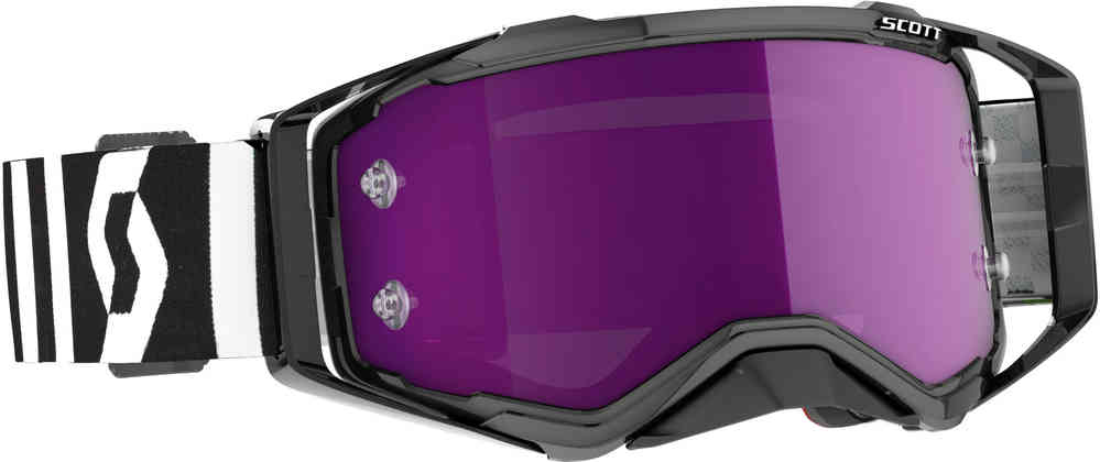 Черные/белые очки для мотокросса Prospect Chrome Racing Scott трюковой cамокат lucky prospect 2021