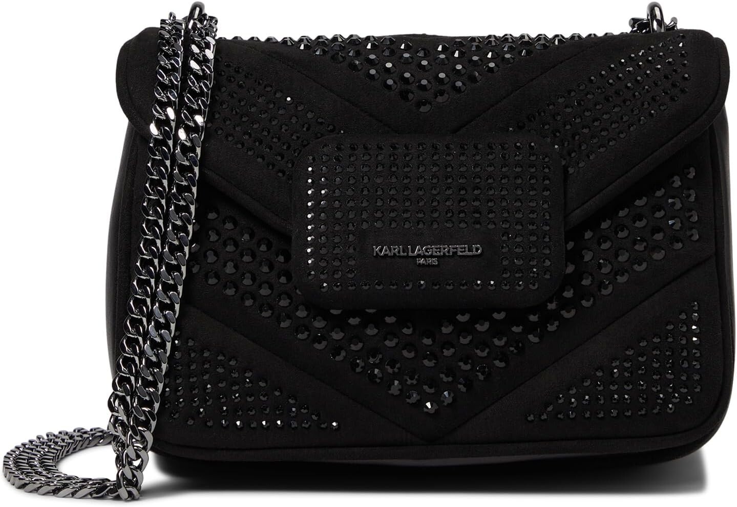 

Сумка Fleur Small Shoulder Karl Lagerfeld Paris, цвет Black/Dark Gun