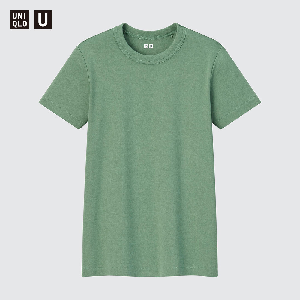 

Женская футболка Uniqlo с короткими рукавами, зеленый