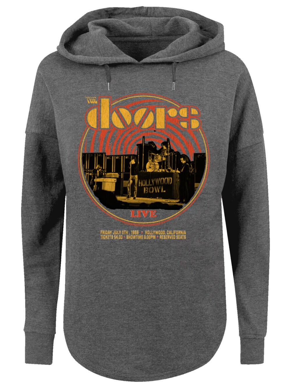 

Толстовка F4Nt4Stic The Doors Music Live 68 Retro, серый