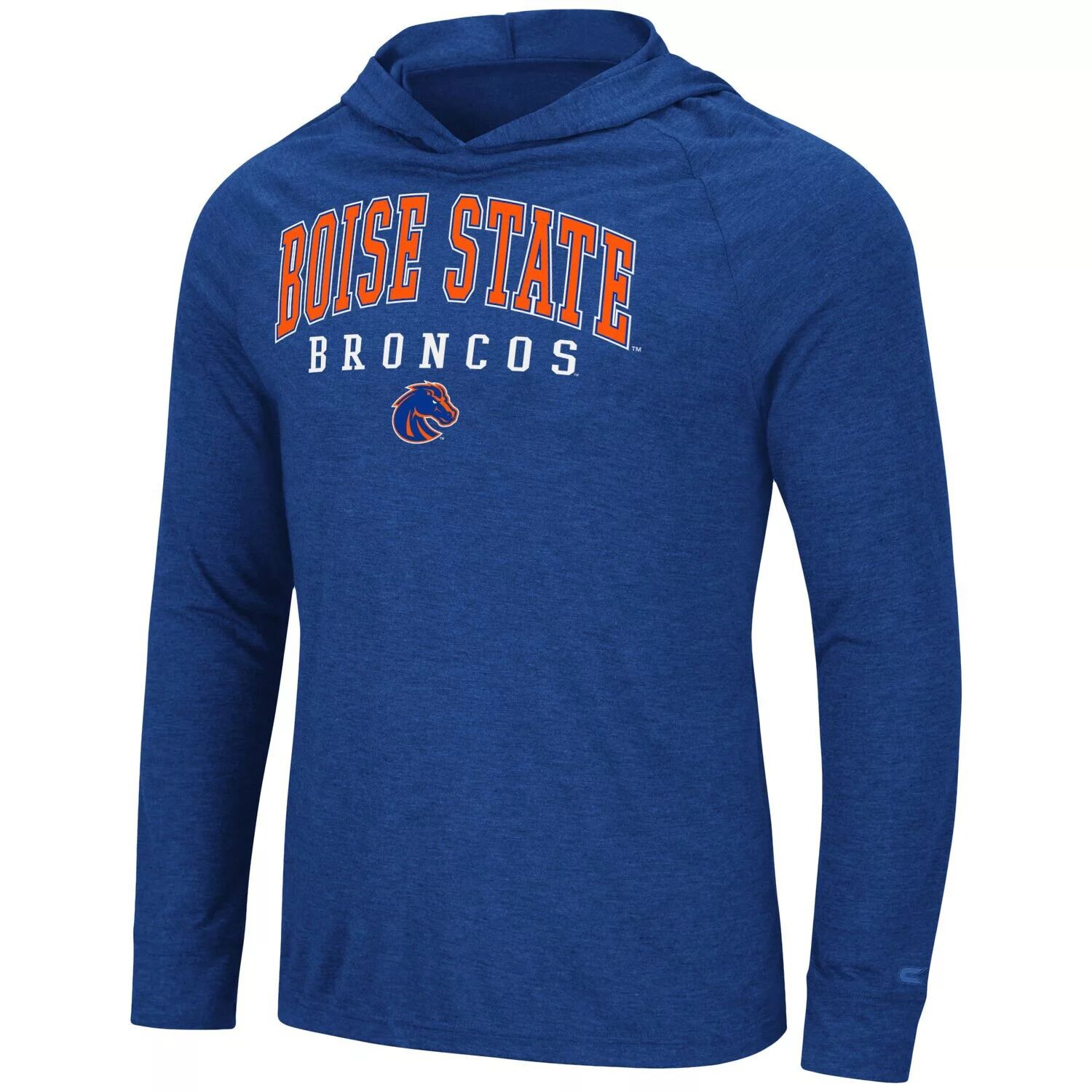 

Мужская футболка с капюшоном и длинными рукавами Colosseum Royal Boise State Broncos Campus реглан