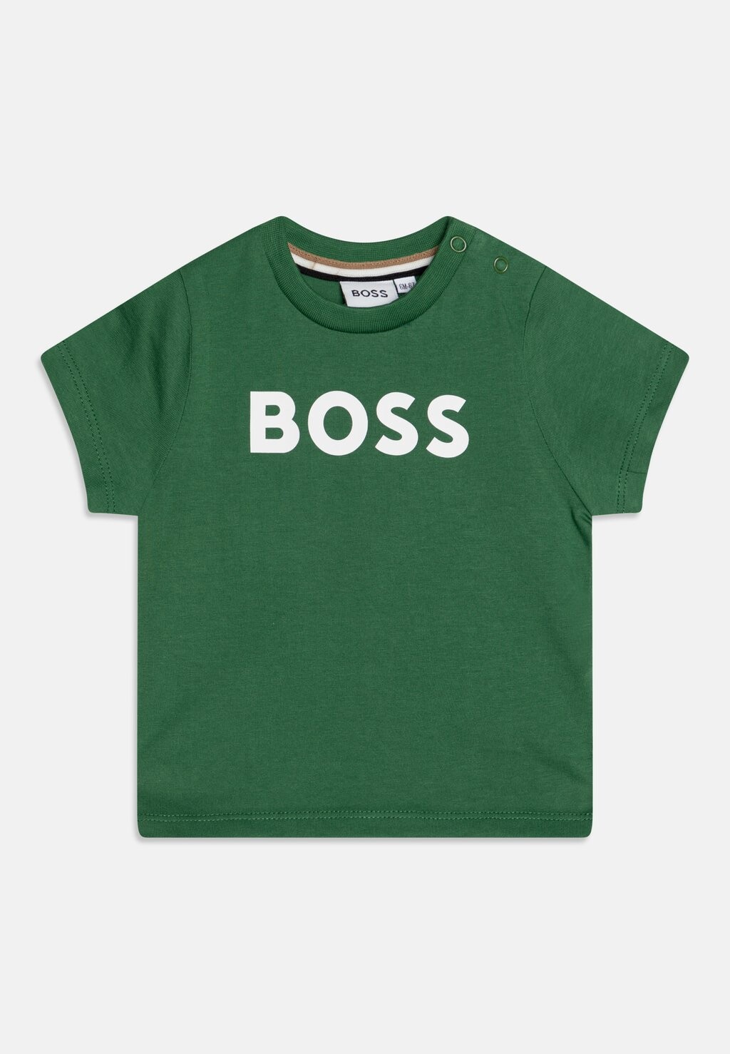 

Футболка с принтом BABY SHORT SLEEVES TEE BOSS Kidswear, цвет khaki