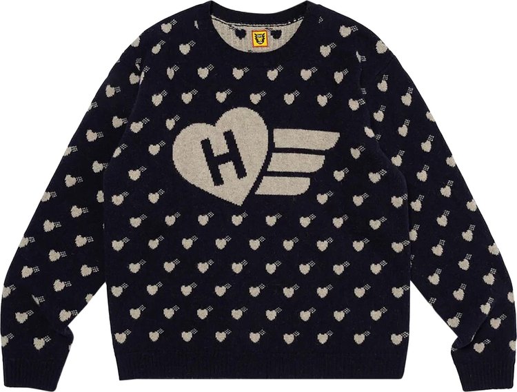 Свитер Human Made Heart Knit 'Navy', синий свитер human made heart knit бежевый