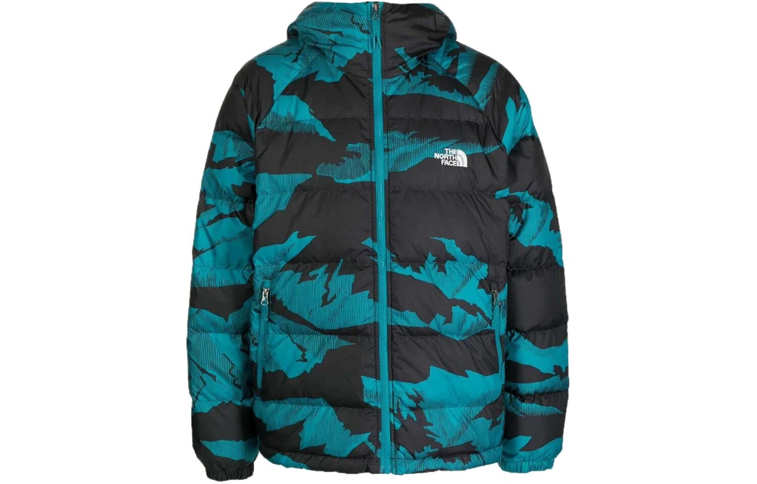 

THE NORTH FACE Мужской пуховик, цвет Black / Port Blue
