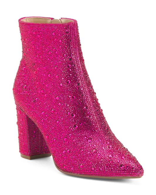 

Ботильоны Cady со стразами Betsey Johnson, фуксия
