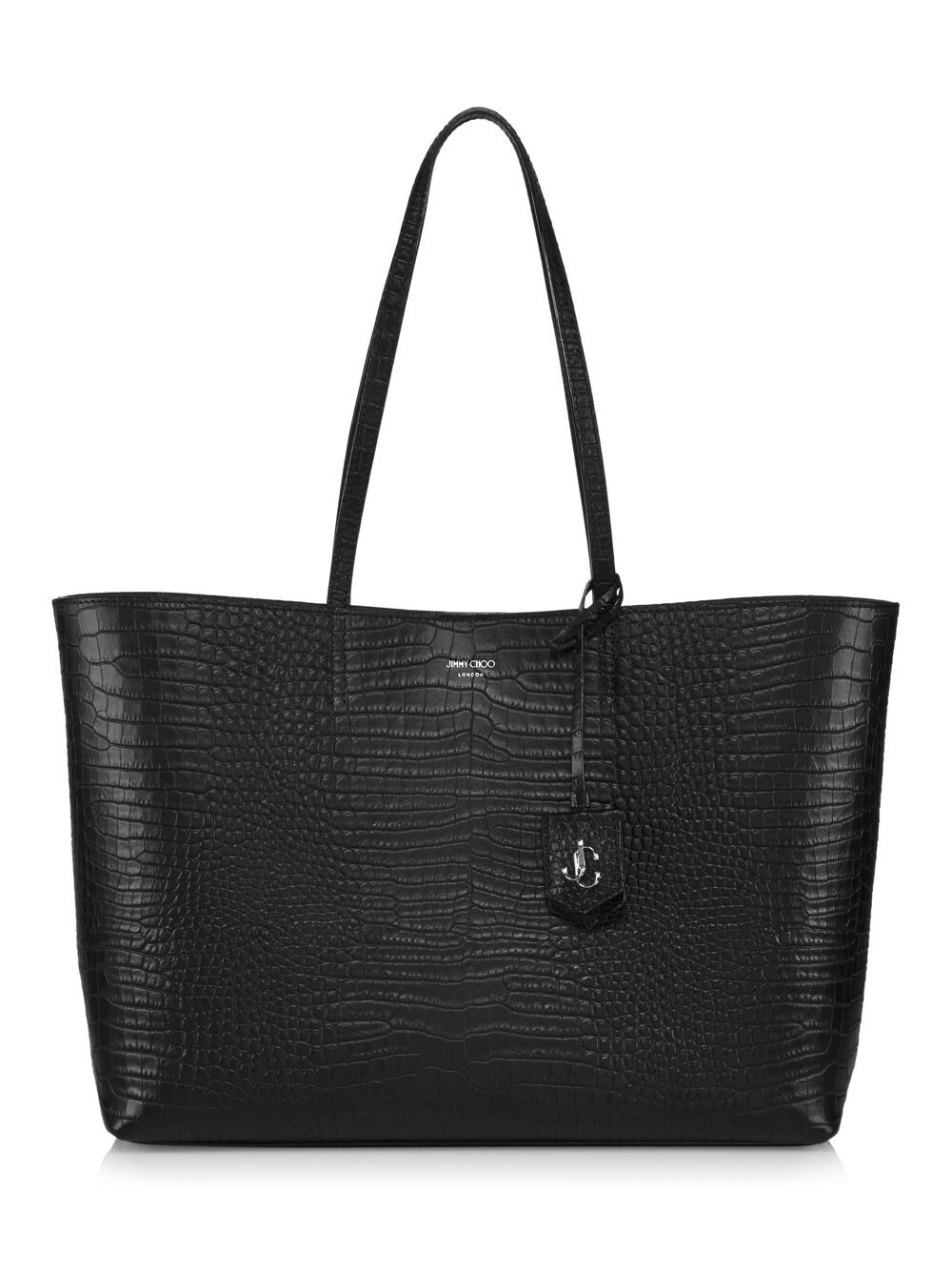 

Сумка-тоут Nine2Five с тиснением под крокодила Jimmy Choo, черный