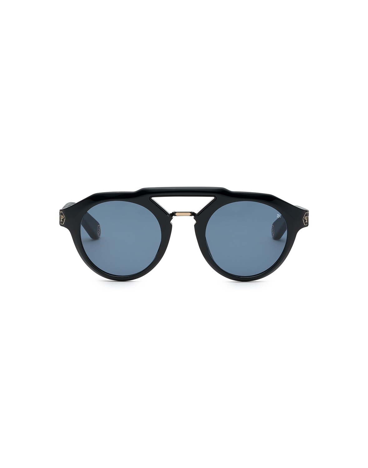 

Солнцезащитные очки круглые PLEIN BRAVE SHADES HEXAGON Philipp Plein, черный