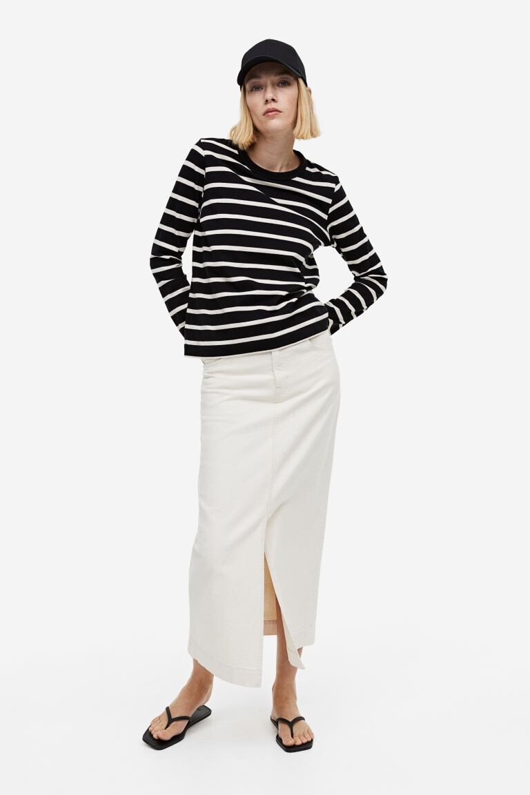 

Топ из хлопкового трикотажа H&M