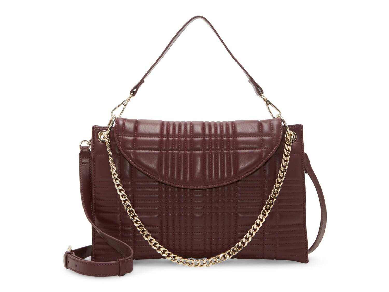 

Кожаная сумка через плечо Vince Camuto Barb, темно-коричневый