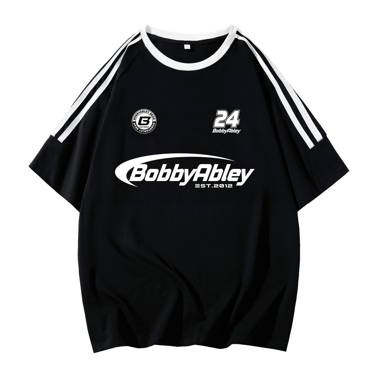 

Футболка унисекс BOBBY ABLEY, Набор из двух штук (белый с серыми цветами)