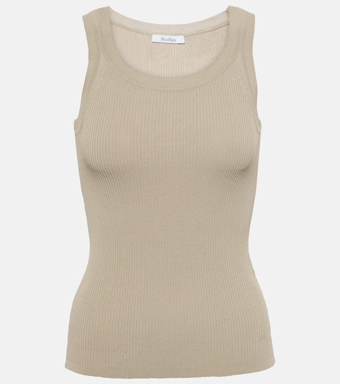 

Креповая майка zemira Max Mara, бежевый
