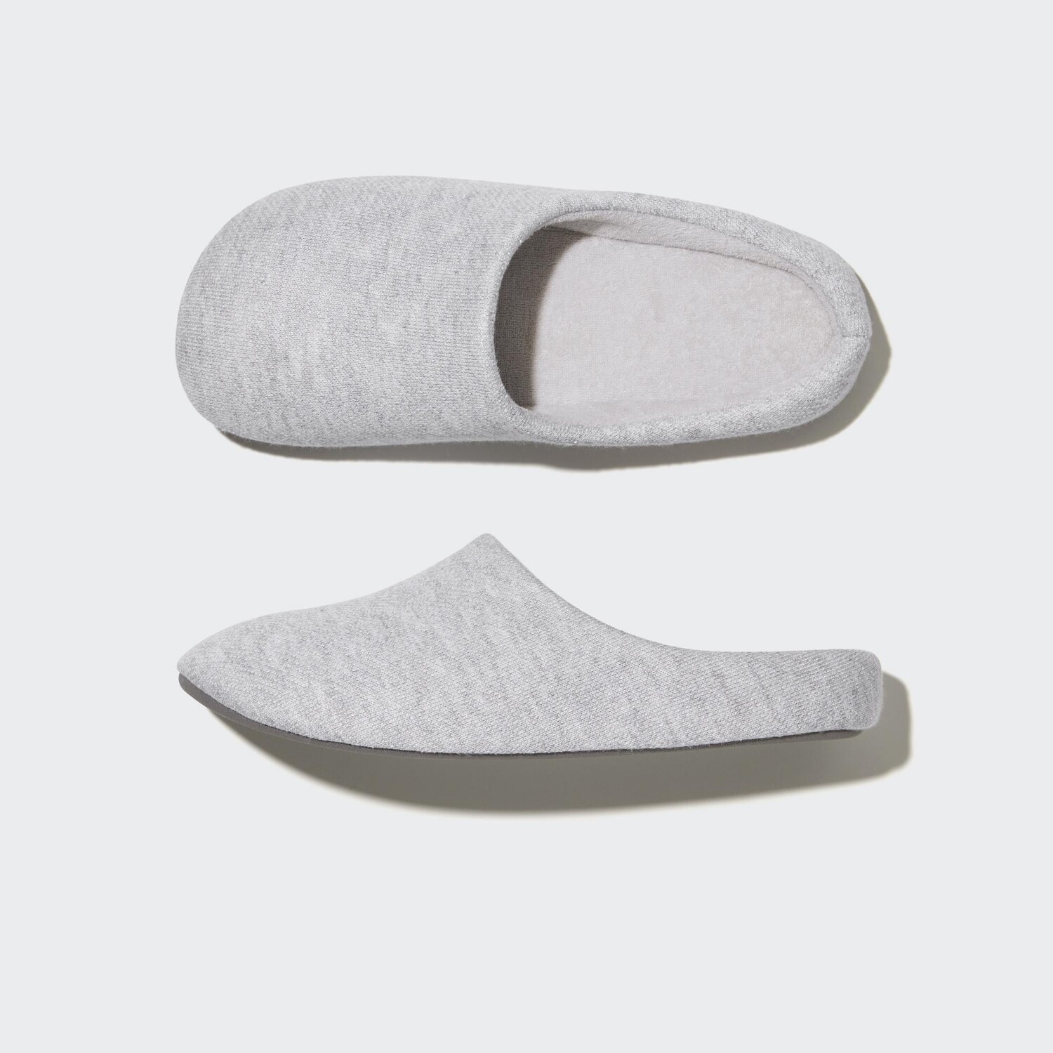 

Тапочки из джерси (резиновая подошва) Uniqlo, серый