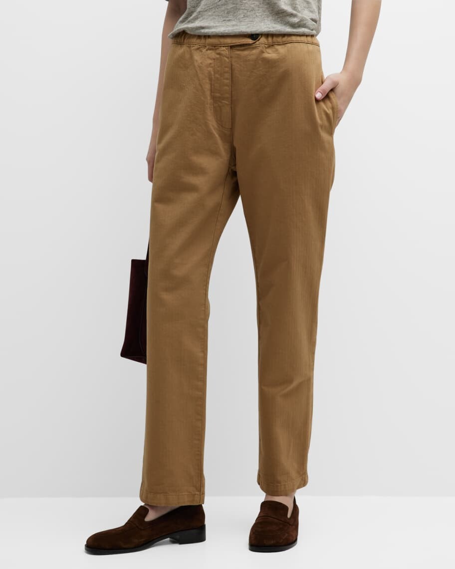 

Прямые брюки до щиколотки Jole Herringbone FORTELA
