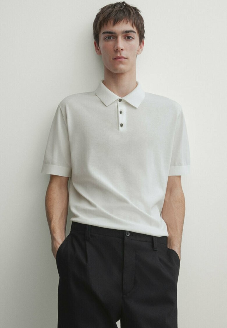 

Рубашка-поло Massimo Dutti, бежевый