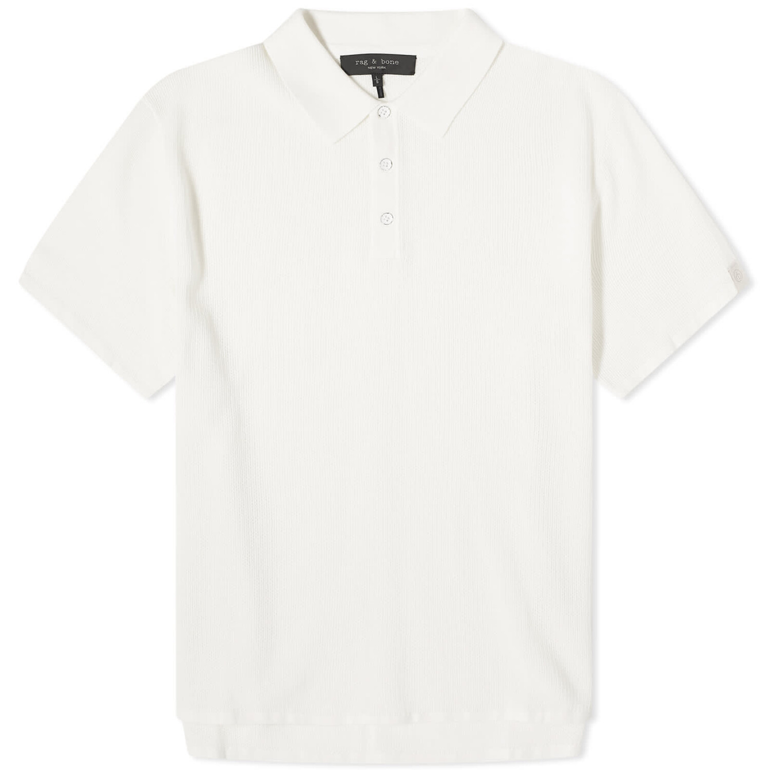 Рубашка Rag & Bone Harvey Knit Polo, слоновая кость хлопковое поло harvey knit rag