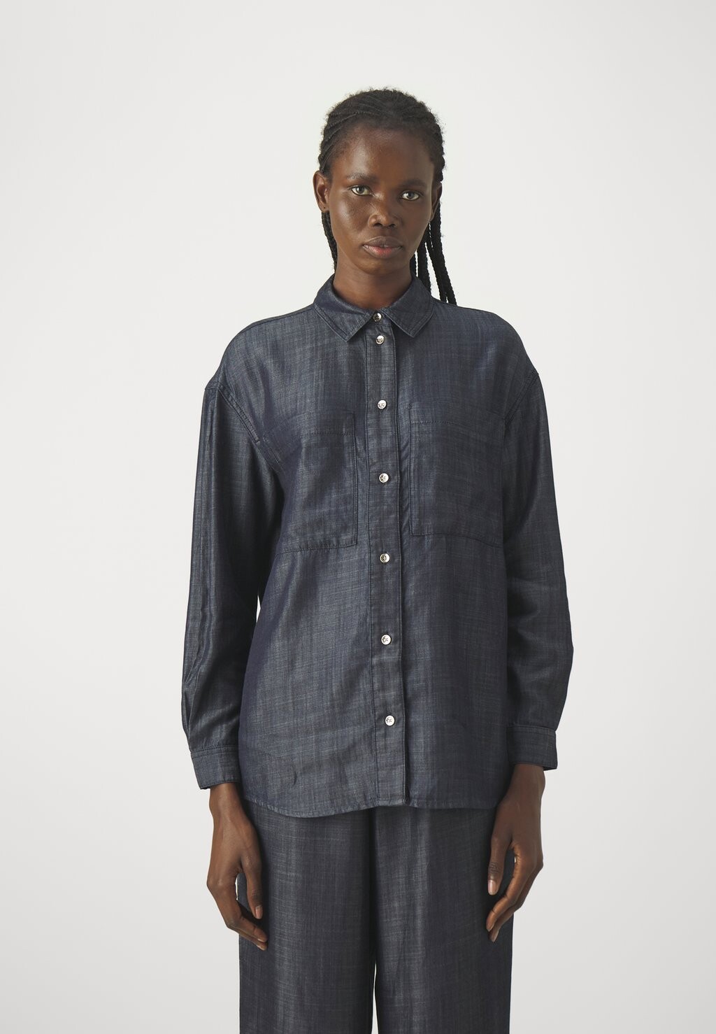 

Рубашка CAMICIA Armani Exchange, синий деним
