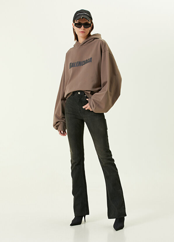

Темно-коричневые джинсовые брюки bootcut Balenciaga, Коричневый, Темно-коричневые джинсовые брюки bootcut Balenciaga
