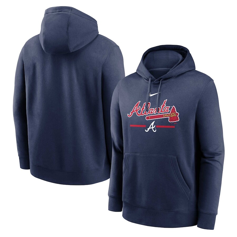 

Пуловер с капюшоном Nike Atlanta Braves, нави