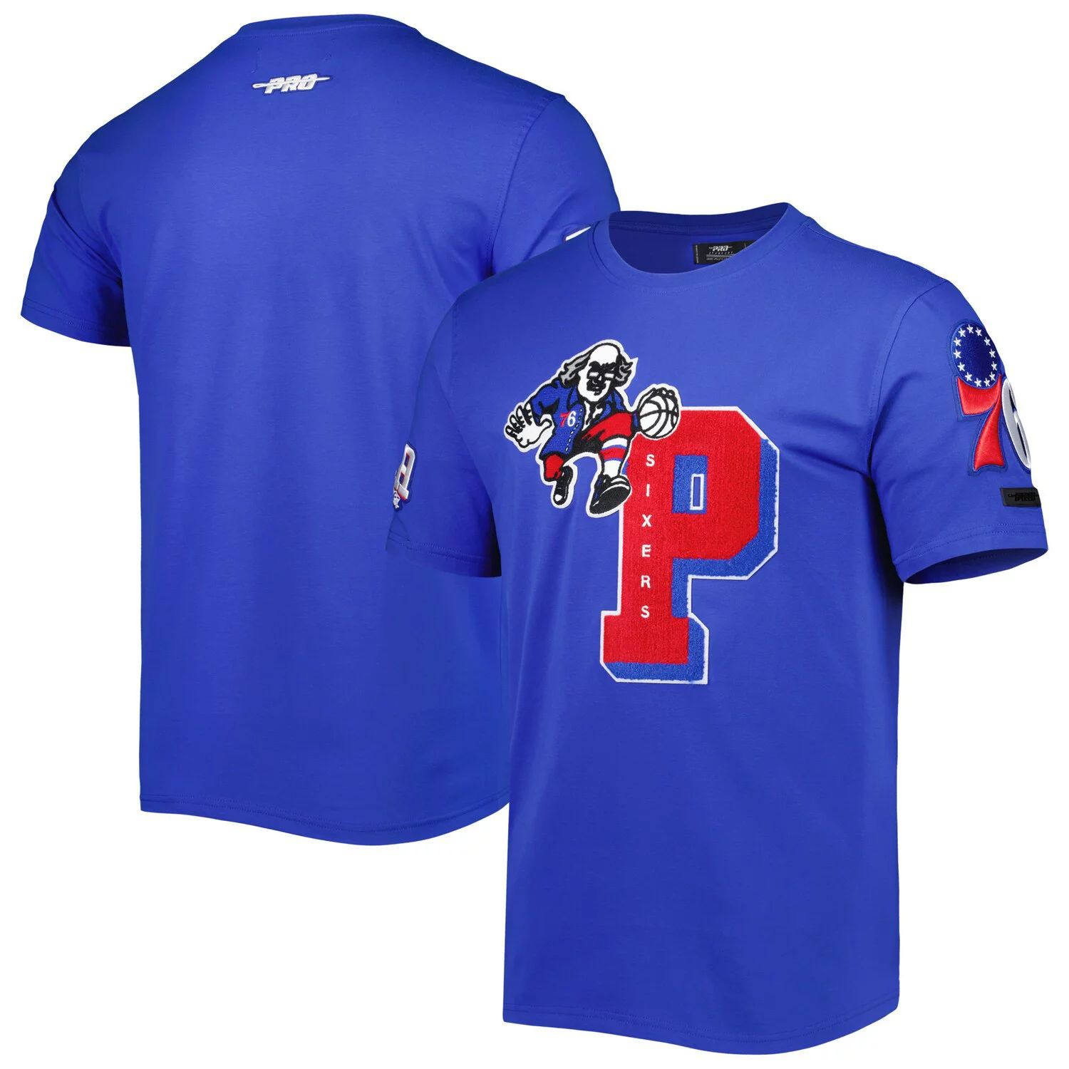 

Мужская футболка Pro Standard Royal Philadelphia 76ers Mash Up Capsule