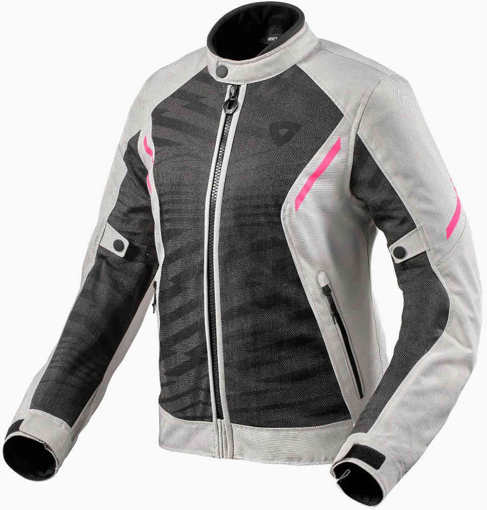 цена Женская мотоциклетная текстильная куртка Torque 2 Revit, серый/розовый