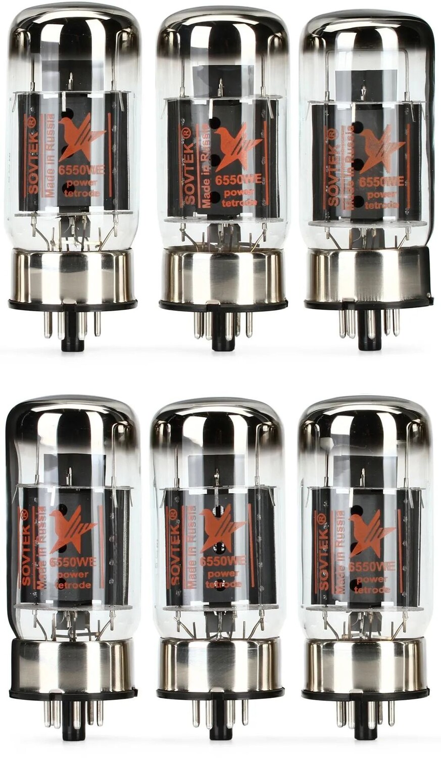 

Силовые лампы Sovtek 6550WE — согласованный секстет