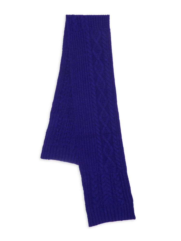 

Шерстяной шарф косой вязки Saks Fifth Avenue, цвет Sodalite