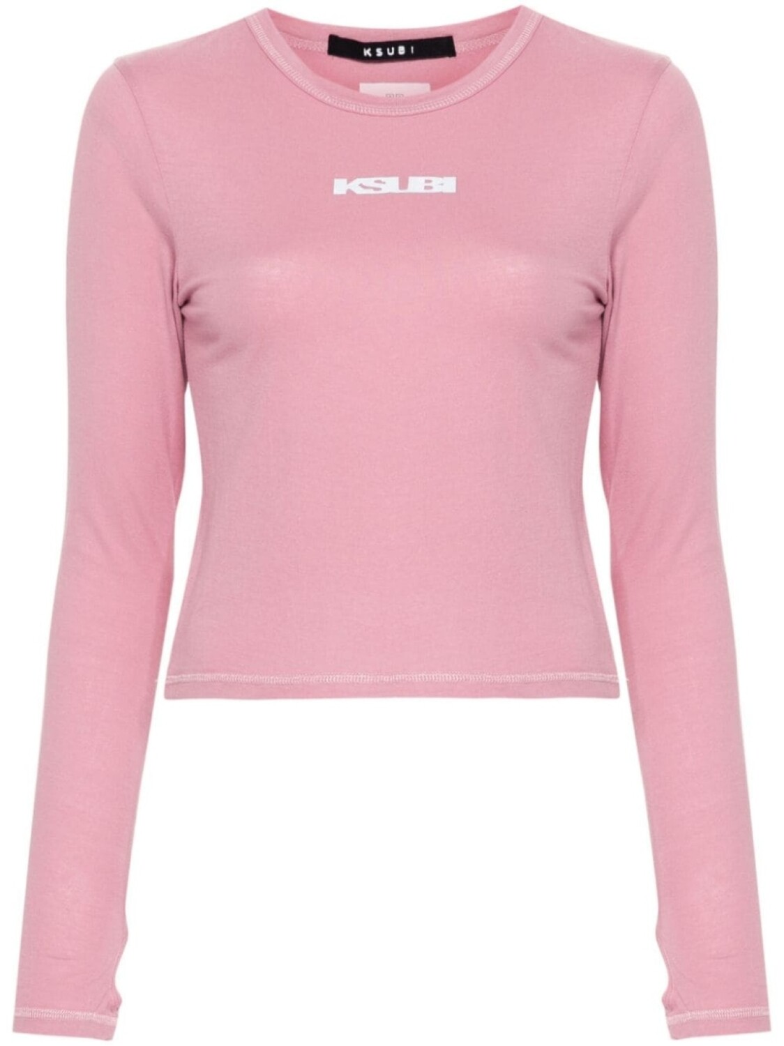 

Ksubi футболка Stacked с логотипом, розовый