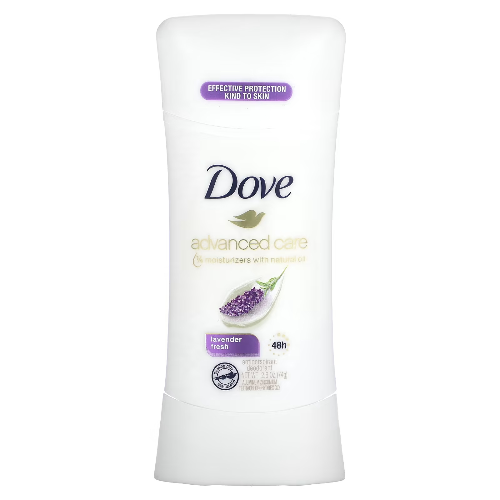 Дезодорант-антиперспирант Dove Advanced Care лавандовая свежесть, 74 гр. dove дезодорант антиперспирант advanced care аромат кокос 74 г
