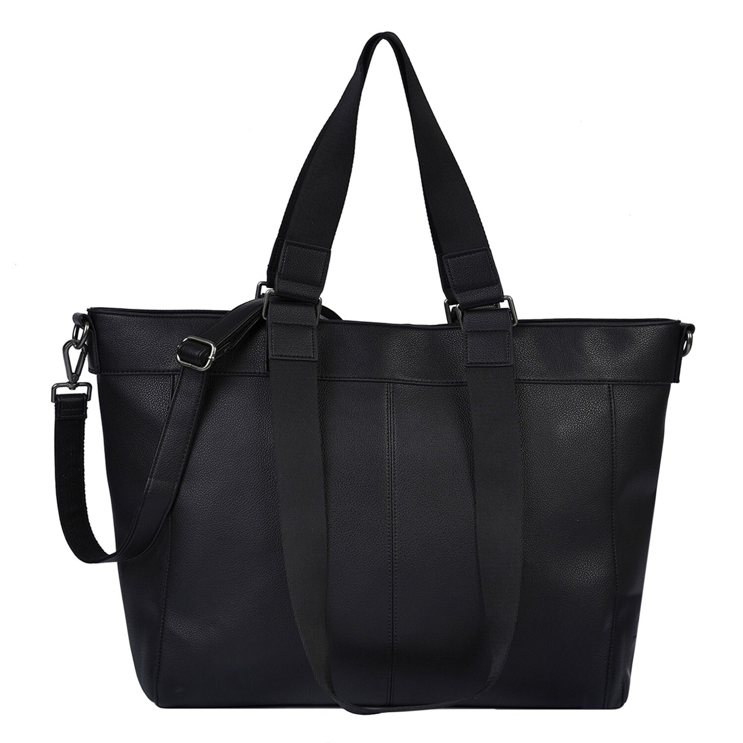 

Сумка шоппер FREDs BRUDER Keep On Smiling Tasche Leder 49см, черный