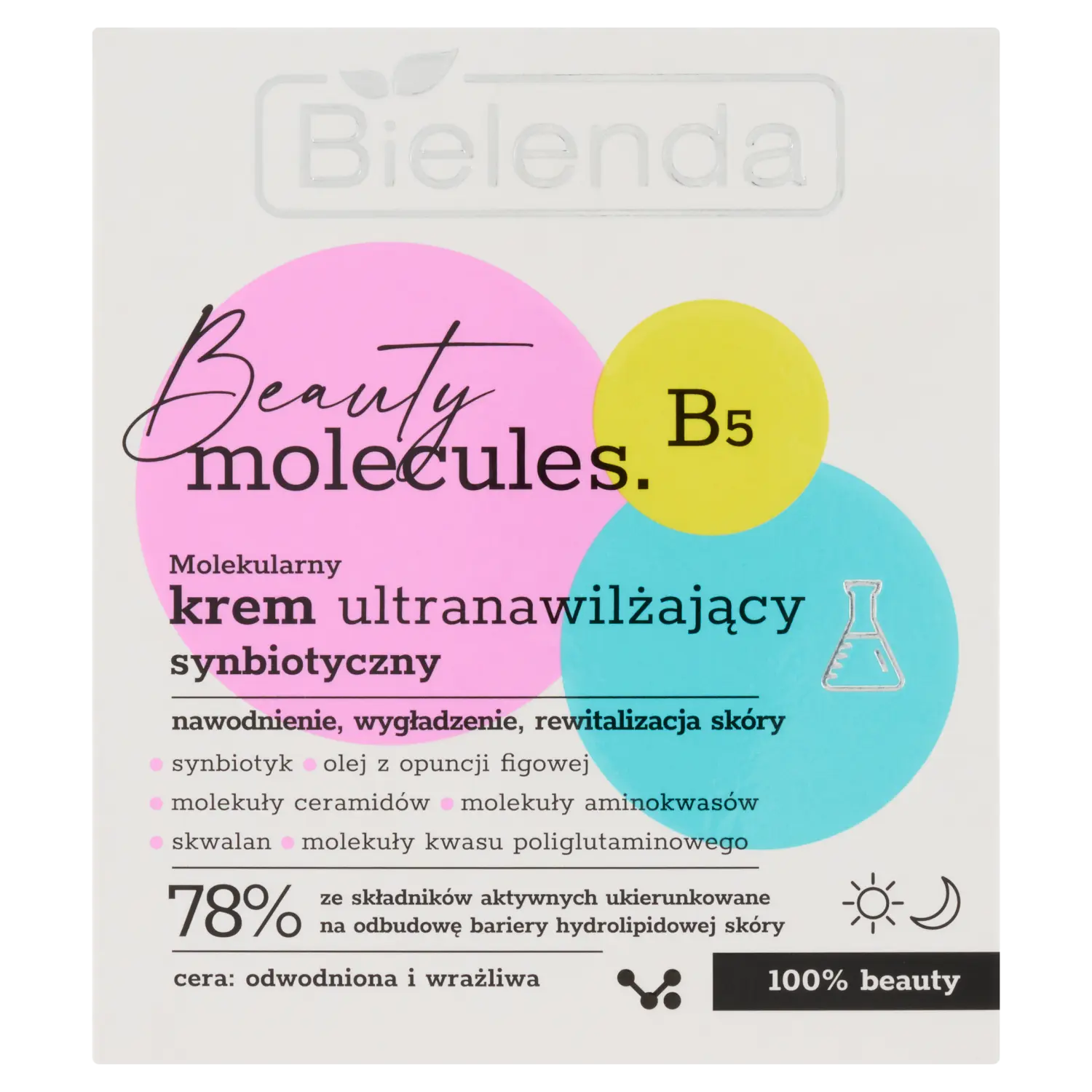 

Молекулярный синбиотик ультраувлажняющий крем Bielenda Beauty Molecules B5, 50 мл