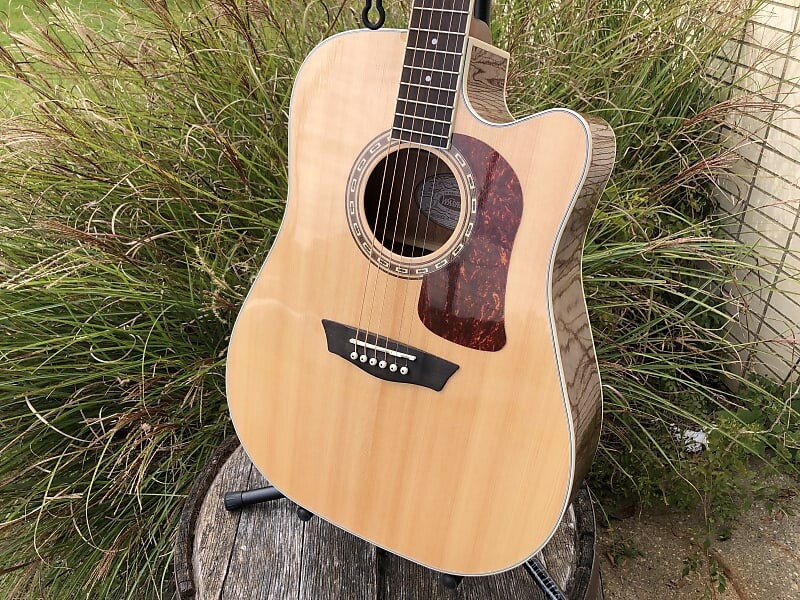 Акустическая гитара Washburn D10SCE Heritage 10 Series Dreadnought Cutaway Acoustic Electric Guitar