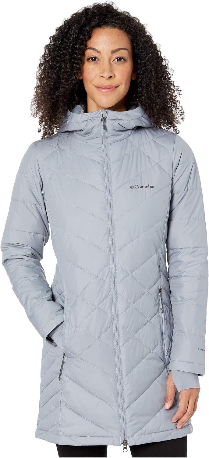

Небесная длинная куртка с капюшоном Columbia, цвет Tradewinds Grey