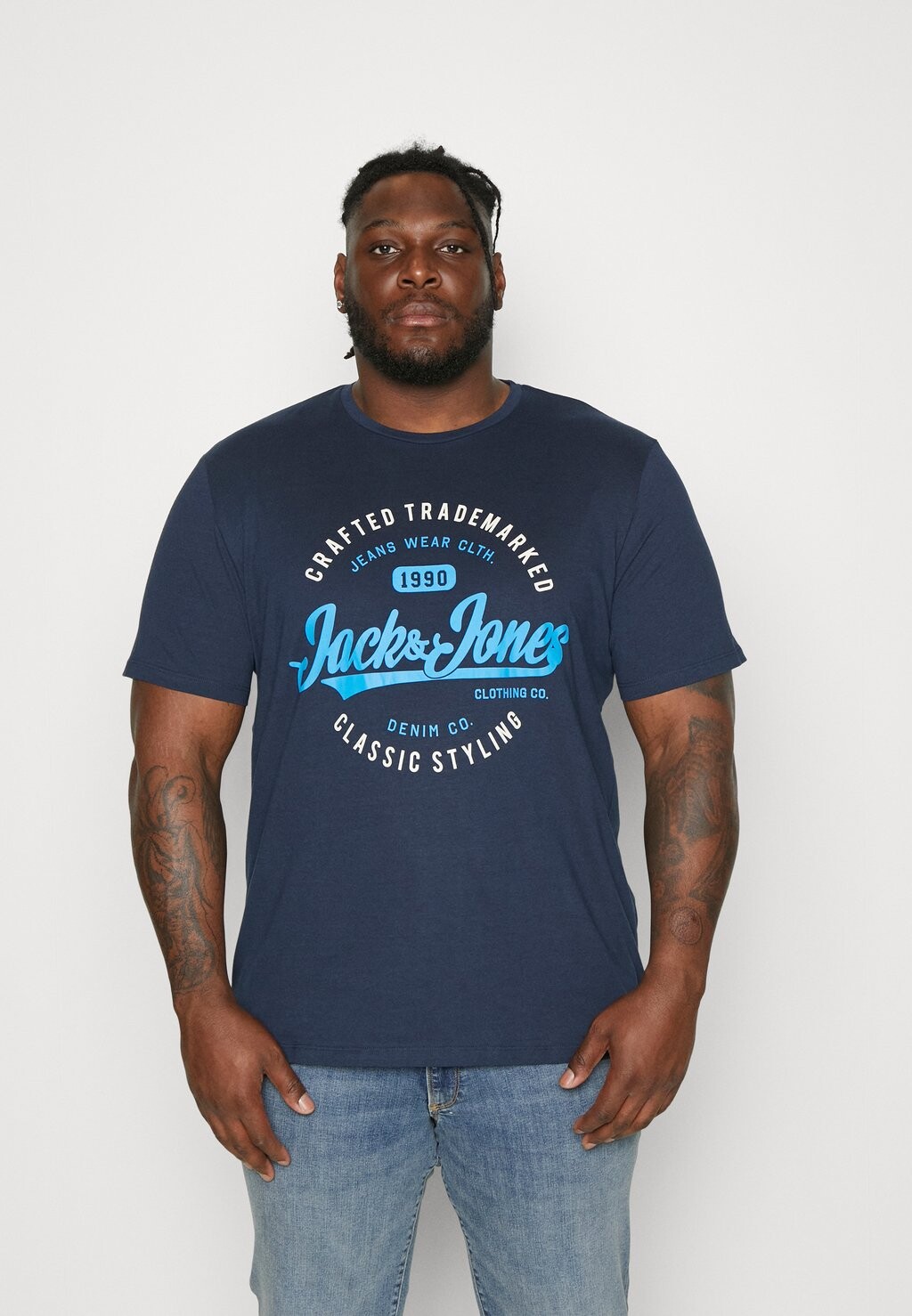 

Футболка с принтом Jack & Jones, темно-синий