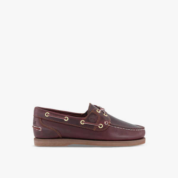 Классические кожаные туфли-лодочки Timberland, цвет burgundy full grain
