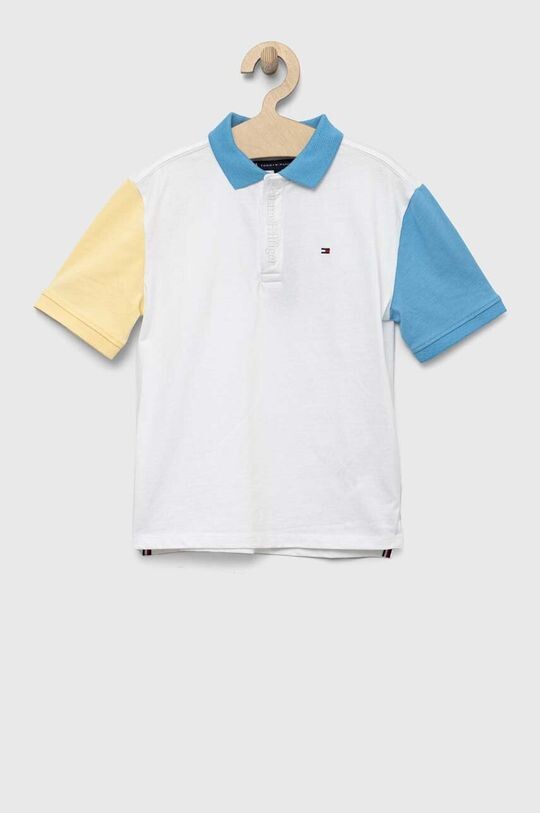 

Детская хлопковая рубашка-поло Tommy Hilfiger, белый