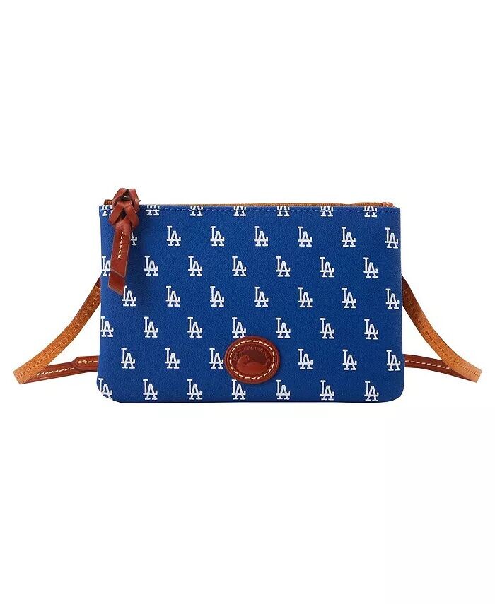 

Кошелек через плечо Los Angeles Dodgers с молнией и верхом Dooney & Bourke, синий